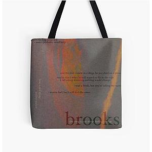 brooks - love is not dying jeremy zucker typographic All Over Print Tote Bag