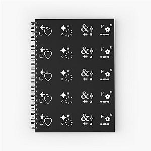 jeremy zucker love is not dying symbols (love, stars, & reasons we don't keep in touch) Spiral Notebook