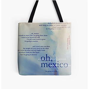 oh, mexico - love is not dying jeremy zucker typographic All Over Print Tote Bag