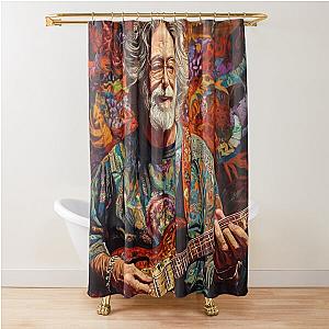 Psychedelic Jerry Garcia Inspired Design Shower Curtain