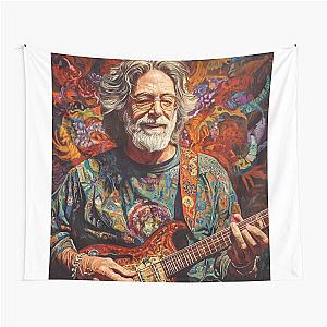 Psychedelic Jerry Garcia Inspired Design Tapestry