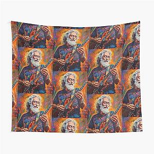 Vibrant Rock Legend - Jerry Garcia Psychedelic Tapestry