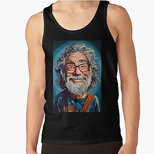 Jerry Garcia Caricature Artwork Tank Top