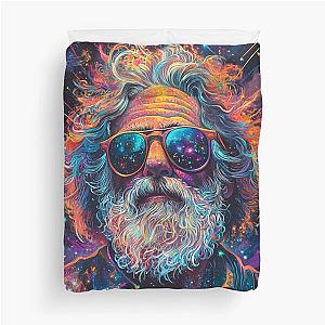 Jerry Garcia Cosmic Psychedelic Legend Duvet Cover