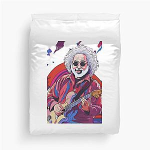 Jerry Garcia god of music Duvet Cover