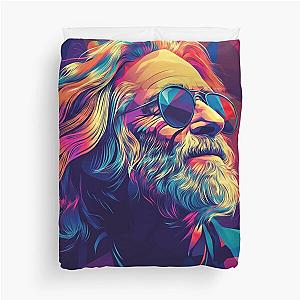Psychedelic Jerry Garcia Music Icon Duvet Cover