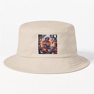 Jerry Garcia Explosive Music Icon in Shattered Glass Design Hat