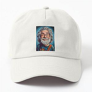 Jerry Garcia Caricature Artwork Dad Hat for Grateful Dead Fans