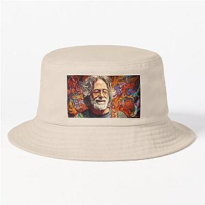 Psychedelic Jerry Garcia Art Grateful Dead Inspired Design Bucket Hat