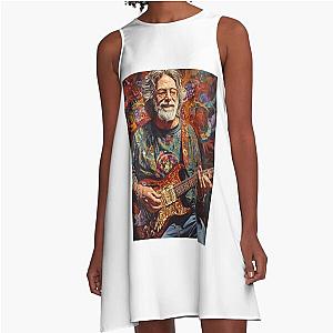 Jerry Garcia Art Inspired Design A-Line Dress