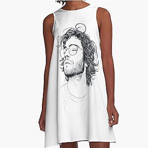 Jerry Garcia Art A-Line Dress
