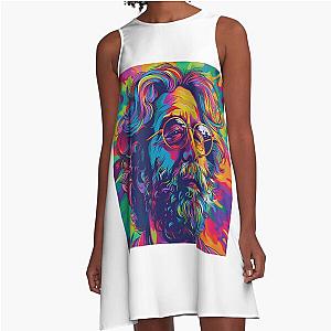 Jerry Garcia Musical Enlightenment A-Line Dress
