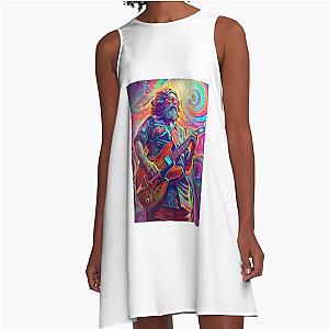 Jerry Garcia Musical Enlightenment A-Line Dress