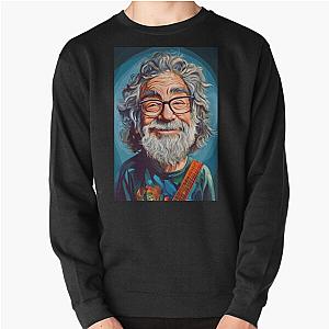 Jerry Garcia Caricature Artwork Grateful Dead Fans Pullover Sweatshirt