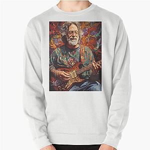 Psychedelic Jerry Garcia Art Grateful Dead Inspired Design Pullover Sweatshirt
