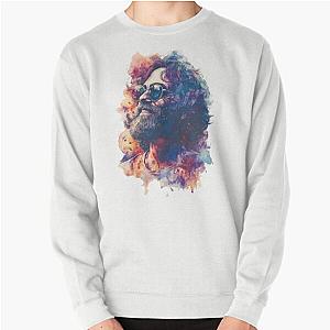 Retro Hippie Vibes: Vibrant Jerry Garcia Artwear Pullover Sweatshirt