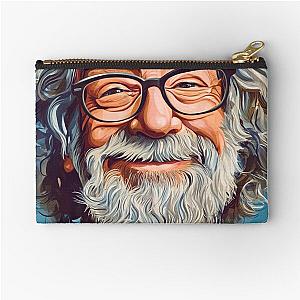 Jerry Garcia Caricature Art for Grateful Dead Fans Zipper Pouch