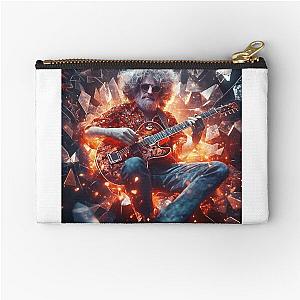 Jerry Garcia Explosive Music Icon in Shattered Glass Design Pouch