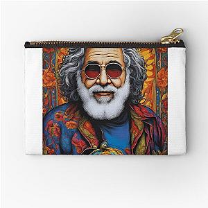 Jerry Garcia the God of Music Zip Pouch