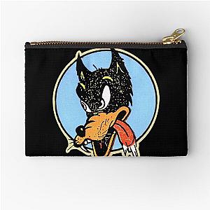 Lone Wolf by Jerry Garcia Men's Black Tee Zipper Pouch