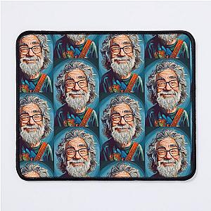 Jerry Garcia Caricature Artwork for Grateful Dead Fan Mouse Pad