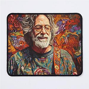Psychelic Jerry Garcia Art - Grateful Dead Inspired Design Mouse Pad