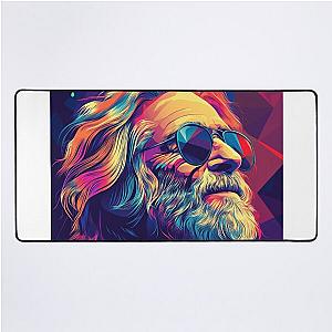 Psychedelic Jerry Garcia Music Icon Desk Mat