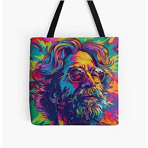 Jerry Garcia Musical Enlightenment All Over Print Tote Bag