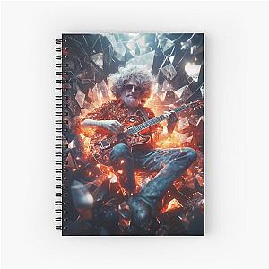 Jerry Garcia Explosive Music Icon in Design Notebook