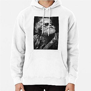 Iconic Jerry Garcia Black White Pullover Hoodie