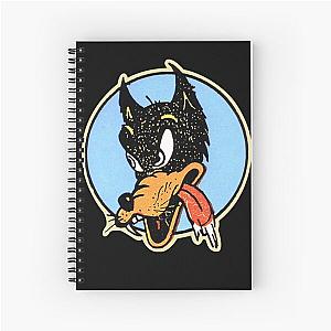 Lone Wolf Jerry Garcia Black Tee Spiral Notebook