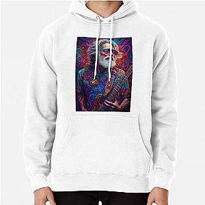 Jerry Garcia Psychedelic Artwork Vibrant Music Icon Design Pullover Hoodie