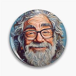 Jerry Garcia Caricature Artwork for Grateful Dead Fans Pin