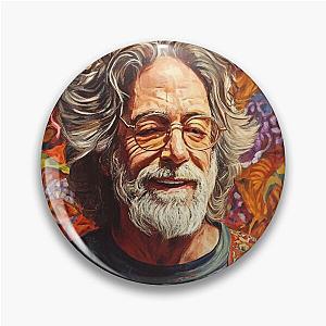 Psychedelic Jerry Garcia Art Grateful Dead Inspired Design Pin