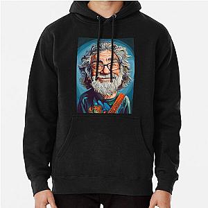 Jerry Garcia Caricature Artwork Grateful Dead Fans Pullover Hoodie