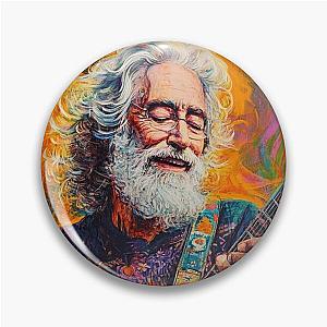 Vibrant Rock Legend - Jerry Garcia Psychedelic Pin