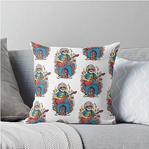 Jerry Garcia Musical Entertainement Throw Pillow