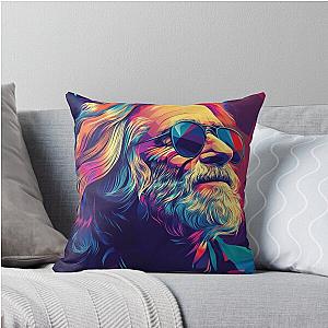 Jerry Garcia of a Music Icon Throw Pillow