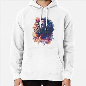 Retro hippie vibes: Vibrant Jerry Garcia Artwork Pullover Hoodie