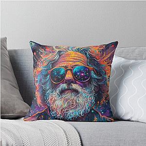 Jerry Garcia Cosmic Legend Throw Pillow