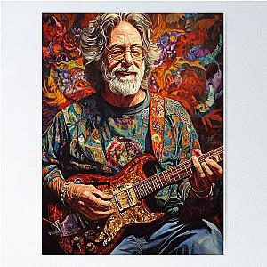 Psychedelic Jerry Garcia Inspired Design Poster
