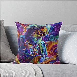 Jerry Garcia Musical Enlightenment Throw Pillow