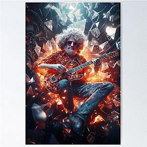 jerry garcia Explosive Music Icon Poster