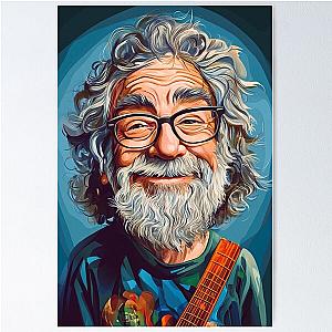 Jerry Garcia Caricature Artwork Poster