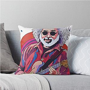 Jerry Garcia God of Music Throw Pillow