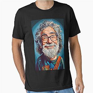 Jerry Garcia Caricature Artwork for Grateful Dead Fan Essential T-Shirt
