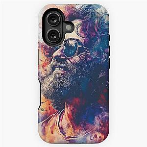 Retro Hippie Vibes: Vibrant Jerry Garcia Artwork iPhone Case