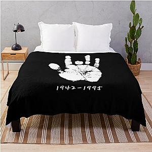 Jerry Garcia Handprint Throw Blanket