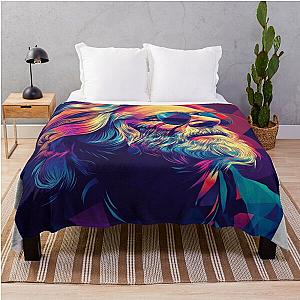 Jerry Garcia Psychedelic Throw Blanket