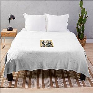Jerry Garcia Illustration Throw Blanket